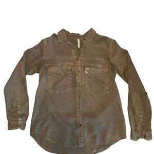 Madewell Olive Green Button-Up Shirt